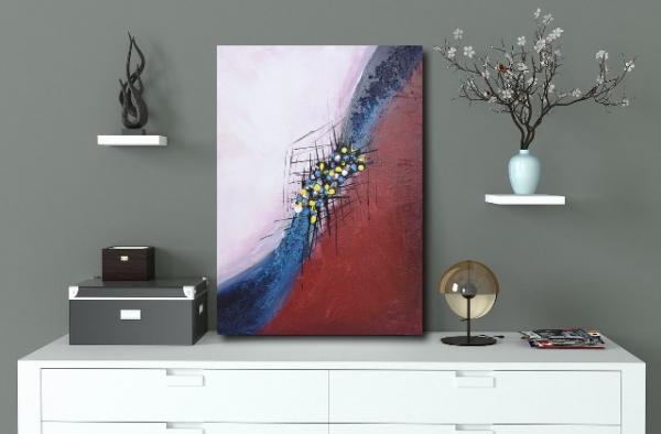 Abstract palette knife painting